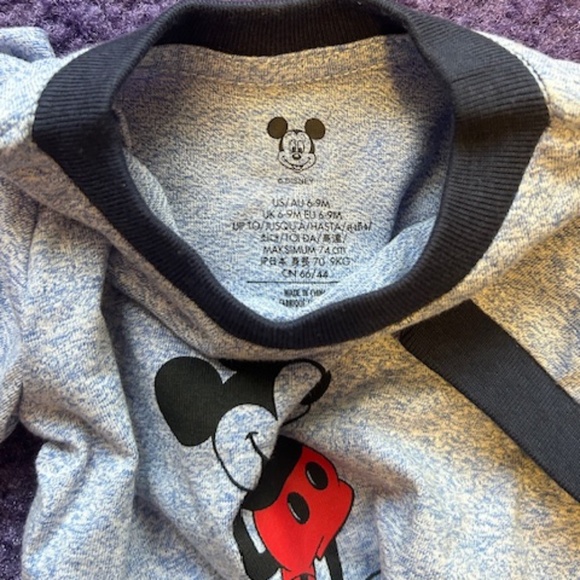 Walt Disney World- short sleeve Mickey Mouse T-shirt, 6-9 Months, New With Tags - Picture 4 of 4